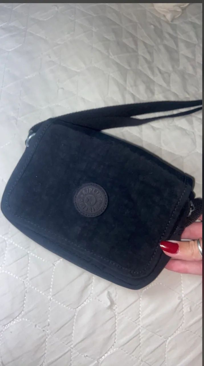 bolsa transversal da kipling preta 