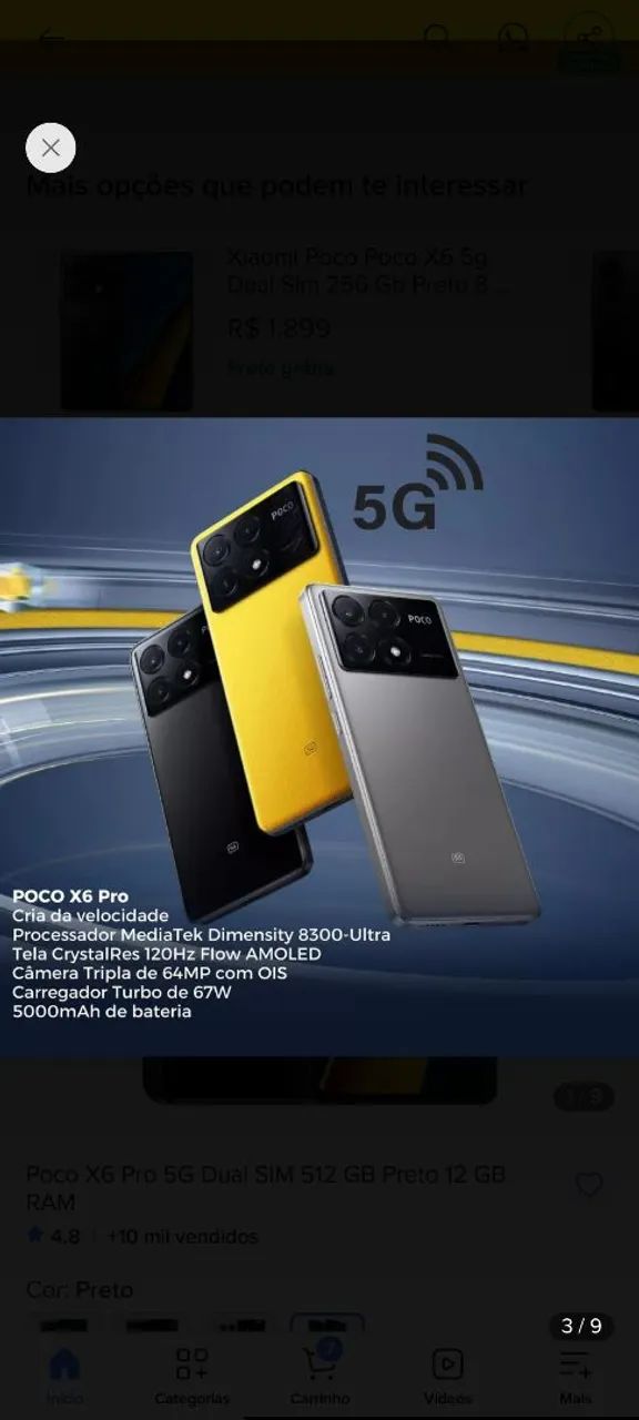 Celular pocco x6pro - Foto 2