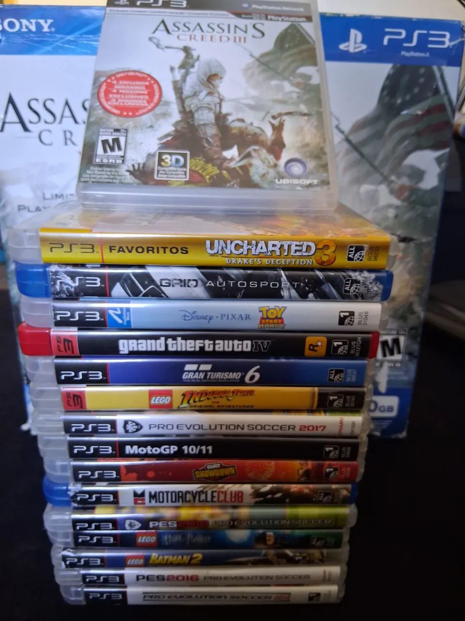 PS3 - 500GB - Com 16 jogos originais - Consoles de Vídeo Game