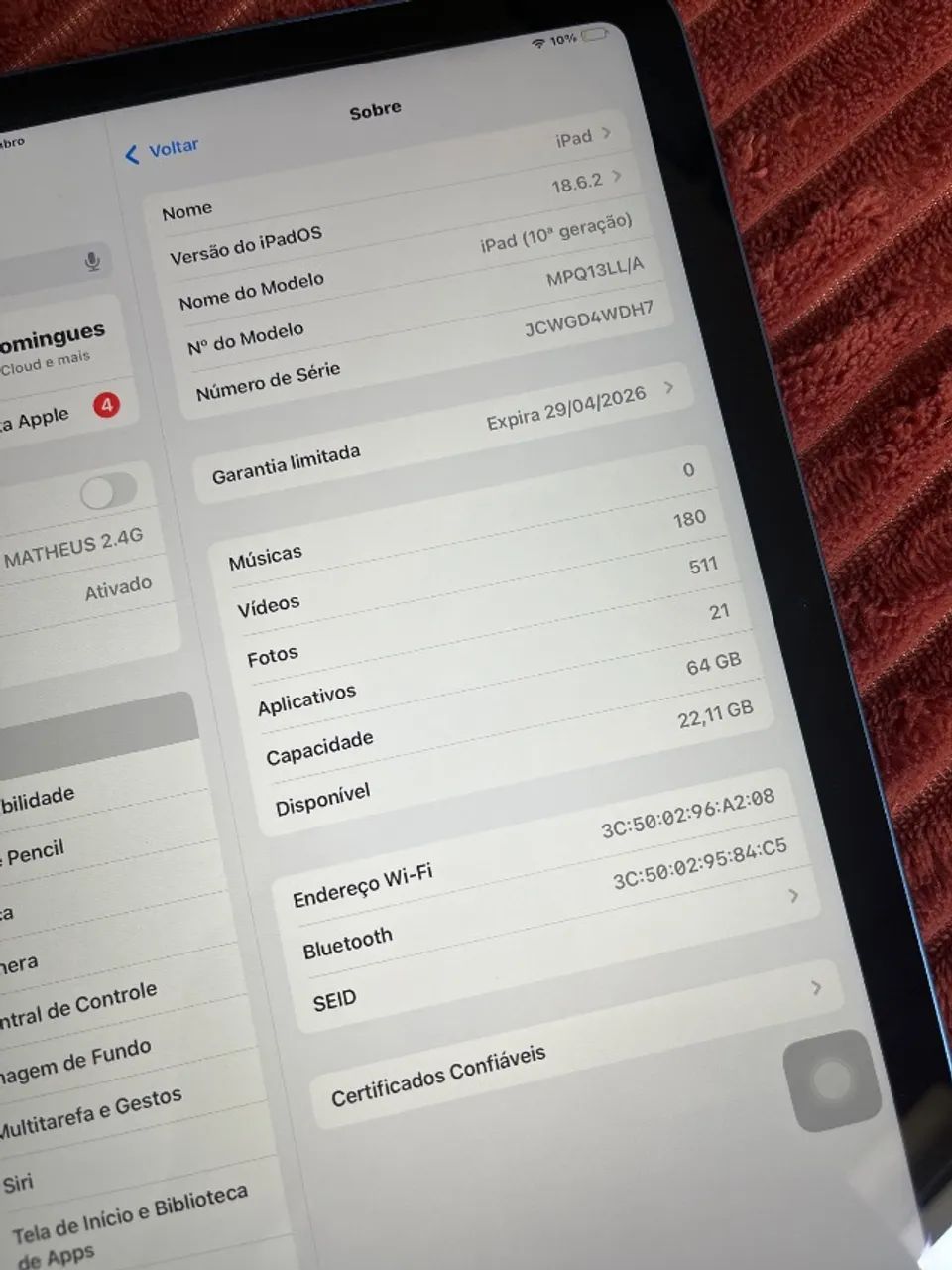 iPad 10° geração - 64 gigas - Foto 2