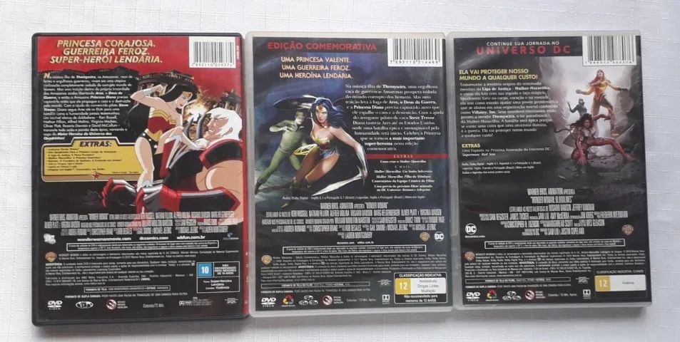Dvd Mulher-Maravilha - Animações - 3 Dvds (originais) - Foto 2