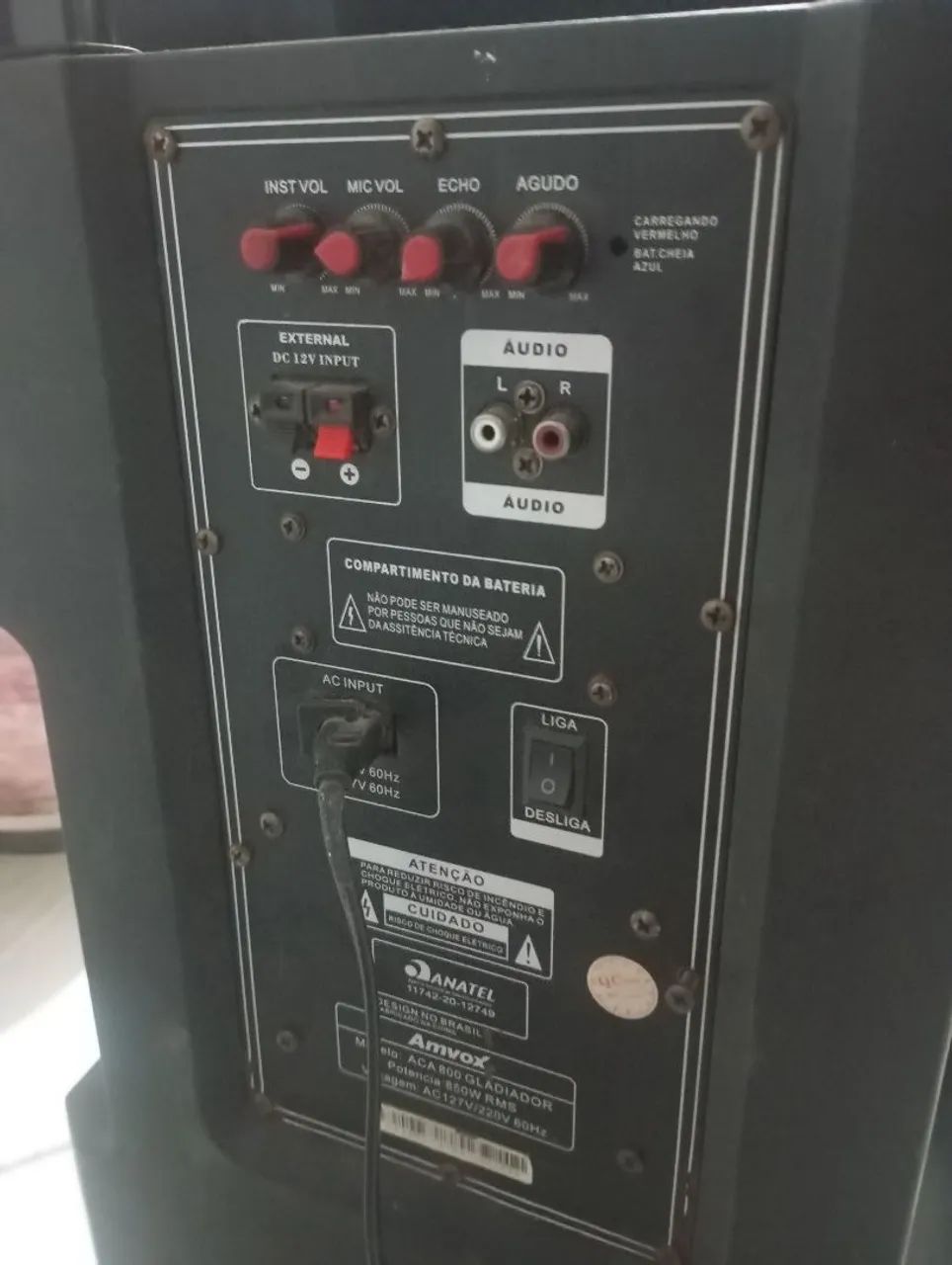 CAIXA DE SOM 850W GLADIATOR - Foto 5