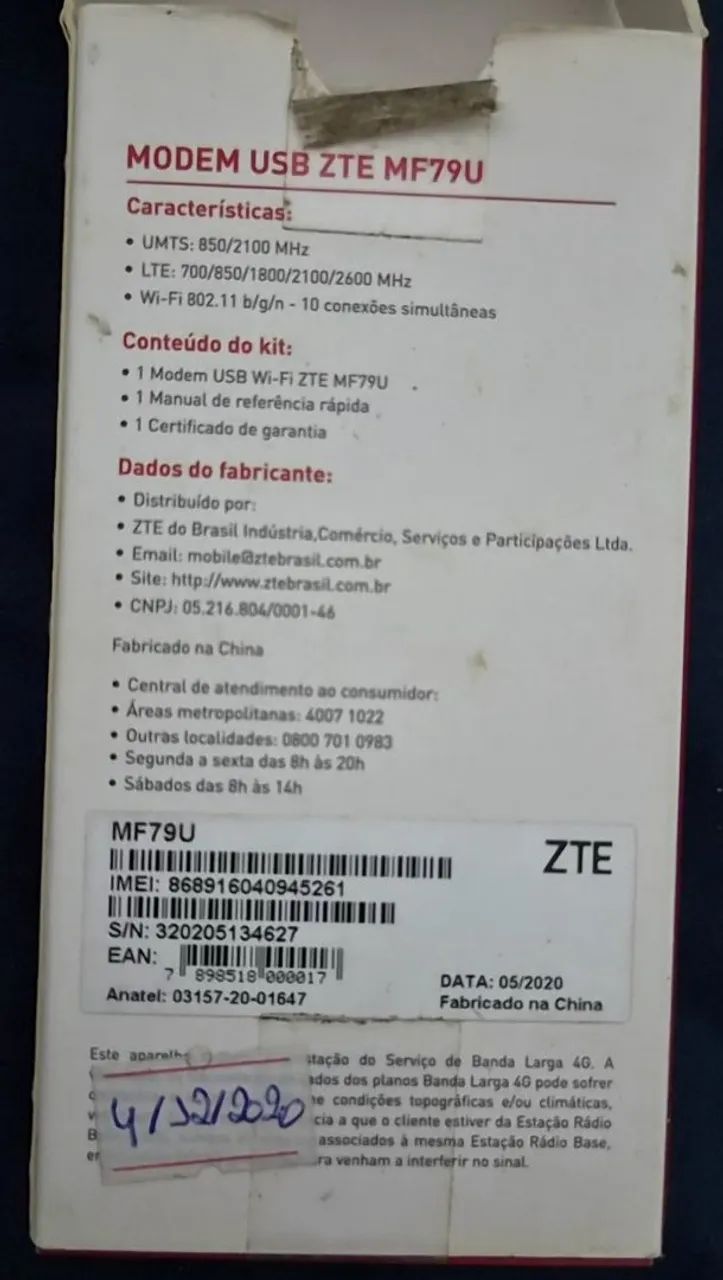 Modem Wi-Fi 4G ZTE MF79U - Foto 3