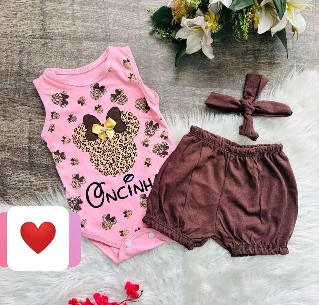 Lotinho com roupas de bebê 0 a 6 meses - Foto 3