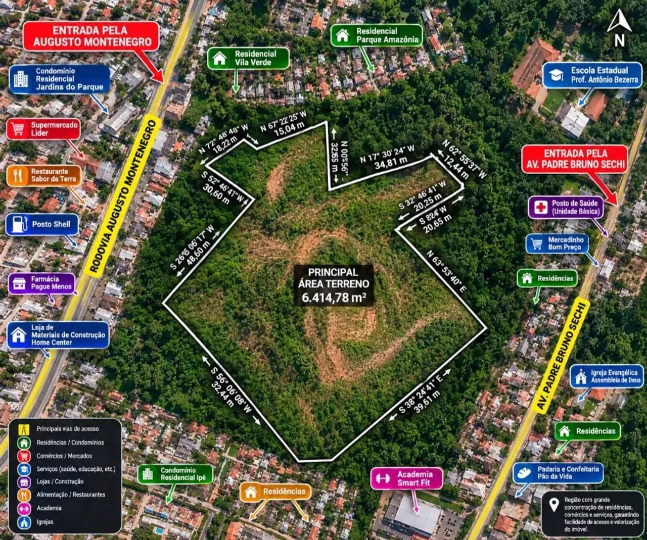 TERRENÃO COM 6414 MTS NO PARQUE VERDE IDEAL PARA CONSTRUTORAS