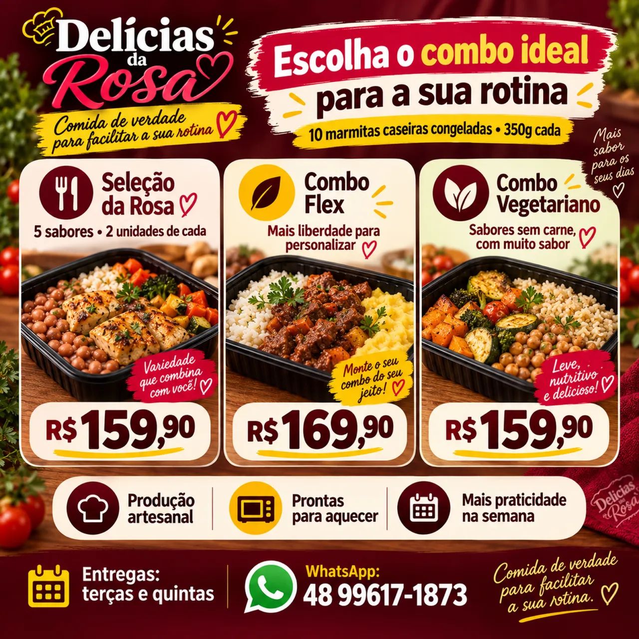 Marmitas Caseiras Congeladas 350g | Combo com 10 - Foto 2