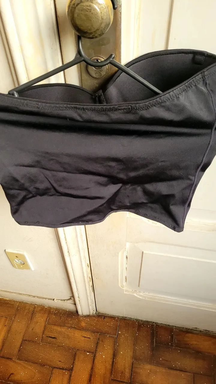 Top duloren 48 preto lycra resistente  - Foto 3