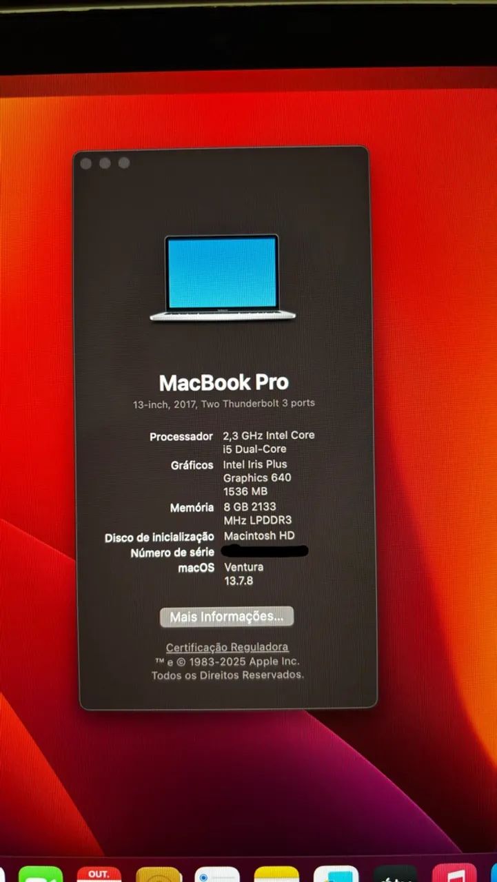 MacBook Pro 2017 i5 - 8Gb 256 SSD - Foto 2