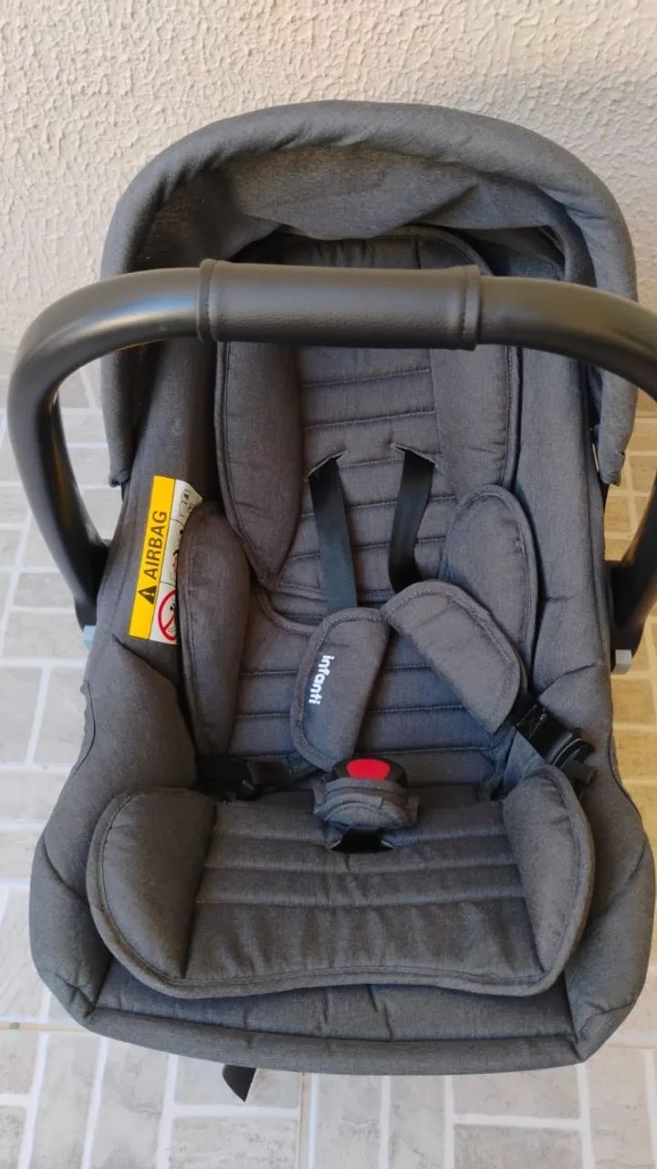 Carrinho de bebê e bebê conforto Infantil Travel System - Foto 4