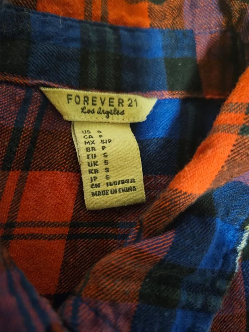 CAMISA XADREZ FLANELADA MANGA COMPRIDA - FOREVER 21 - Foto 4