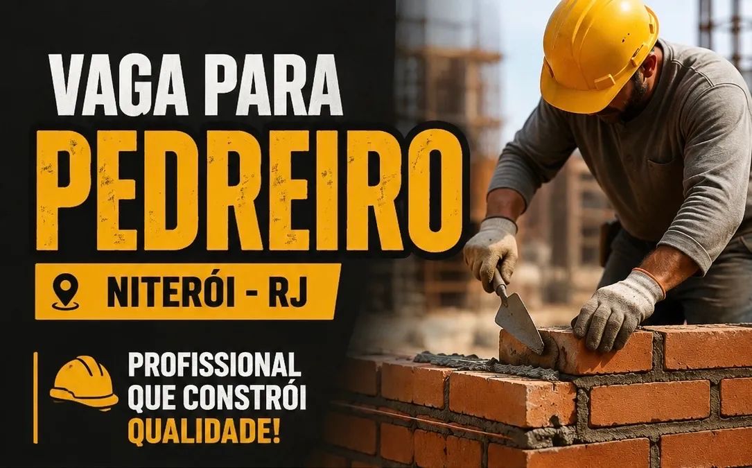 Vaga para Pedreiro - Niterói 