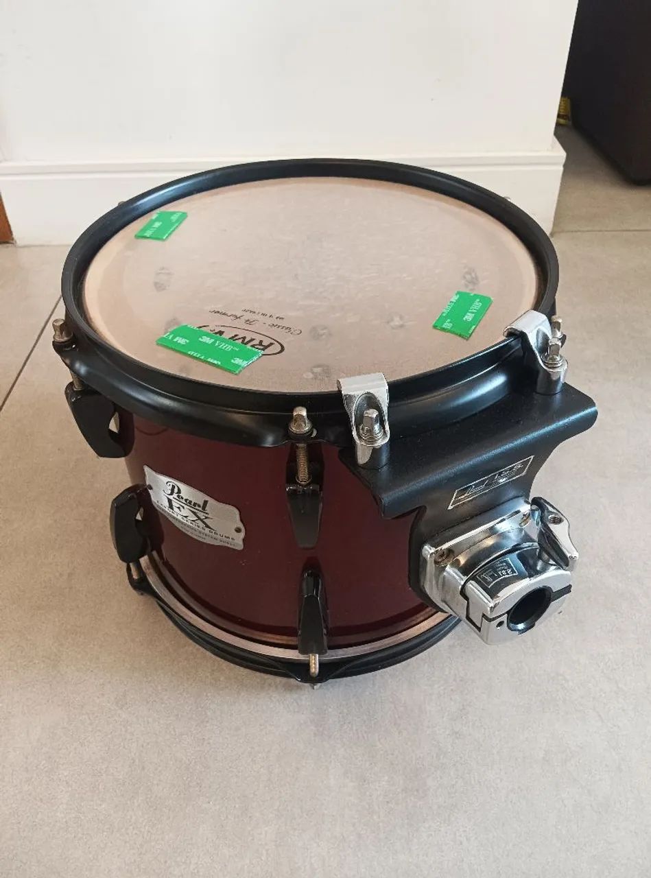 ## Tom 10 de bateria Pearl Export EX, com ISS, perfeitas condições, raridade!! - Foto 2