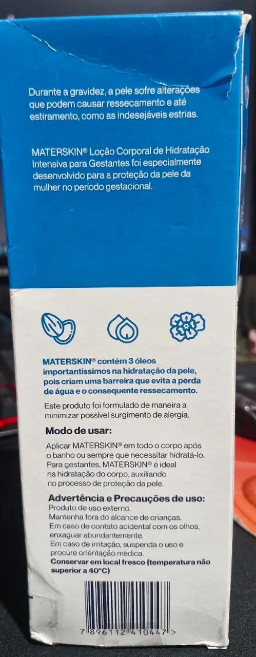 Materskin Loção Corporal Hipoalergênico gestantes 200g - Foto 4