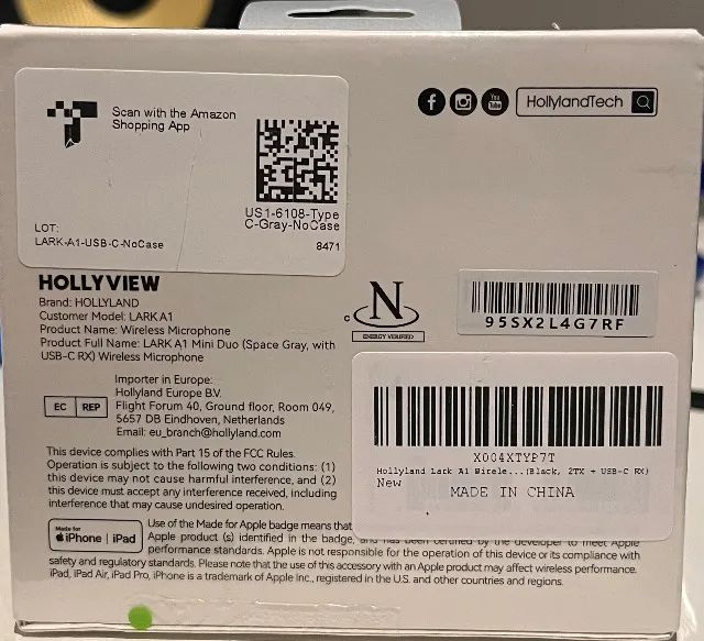 Microfone Hollyland Lark A1 Mini Usb-c Preto - Foto 3