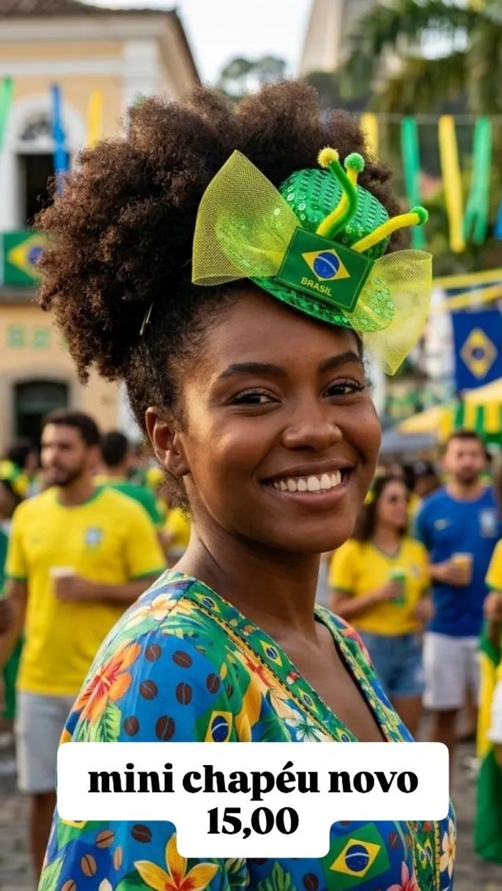 Mini chapéu do Brasil - Foto 3