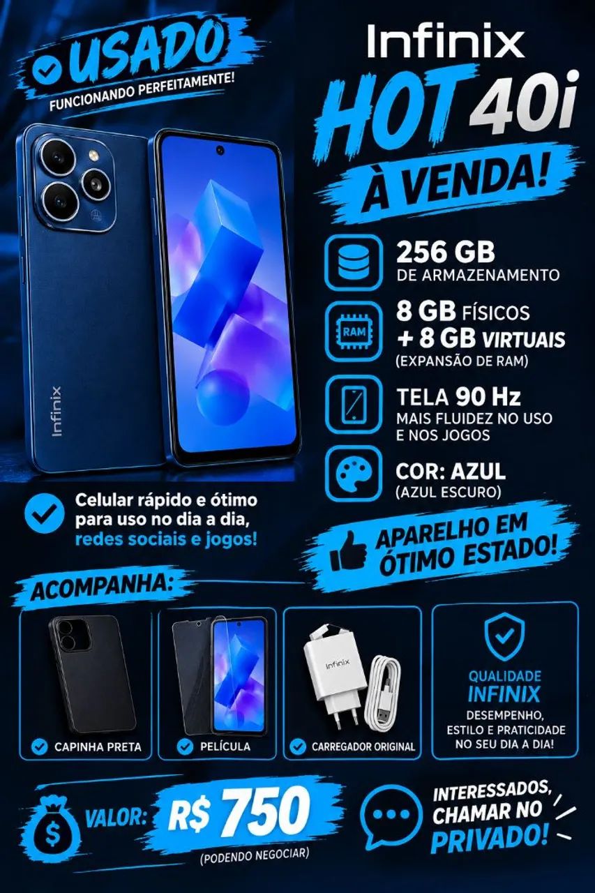 Infinix hot 40i (usado) - Foto 4