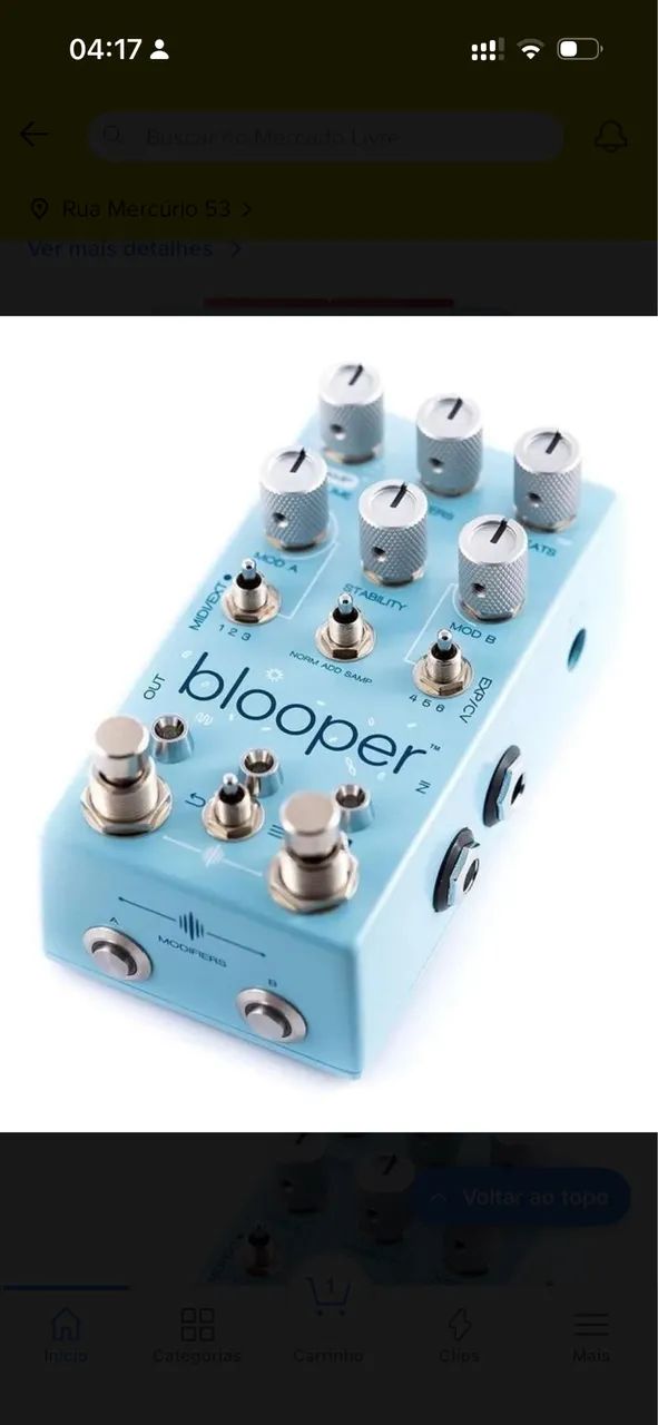 PEDAL BLOOPER CHASE BLISS AUDIO - Instrumentos musicais - Jardim