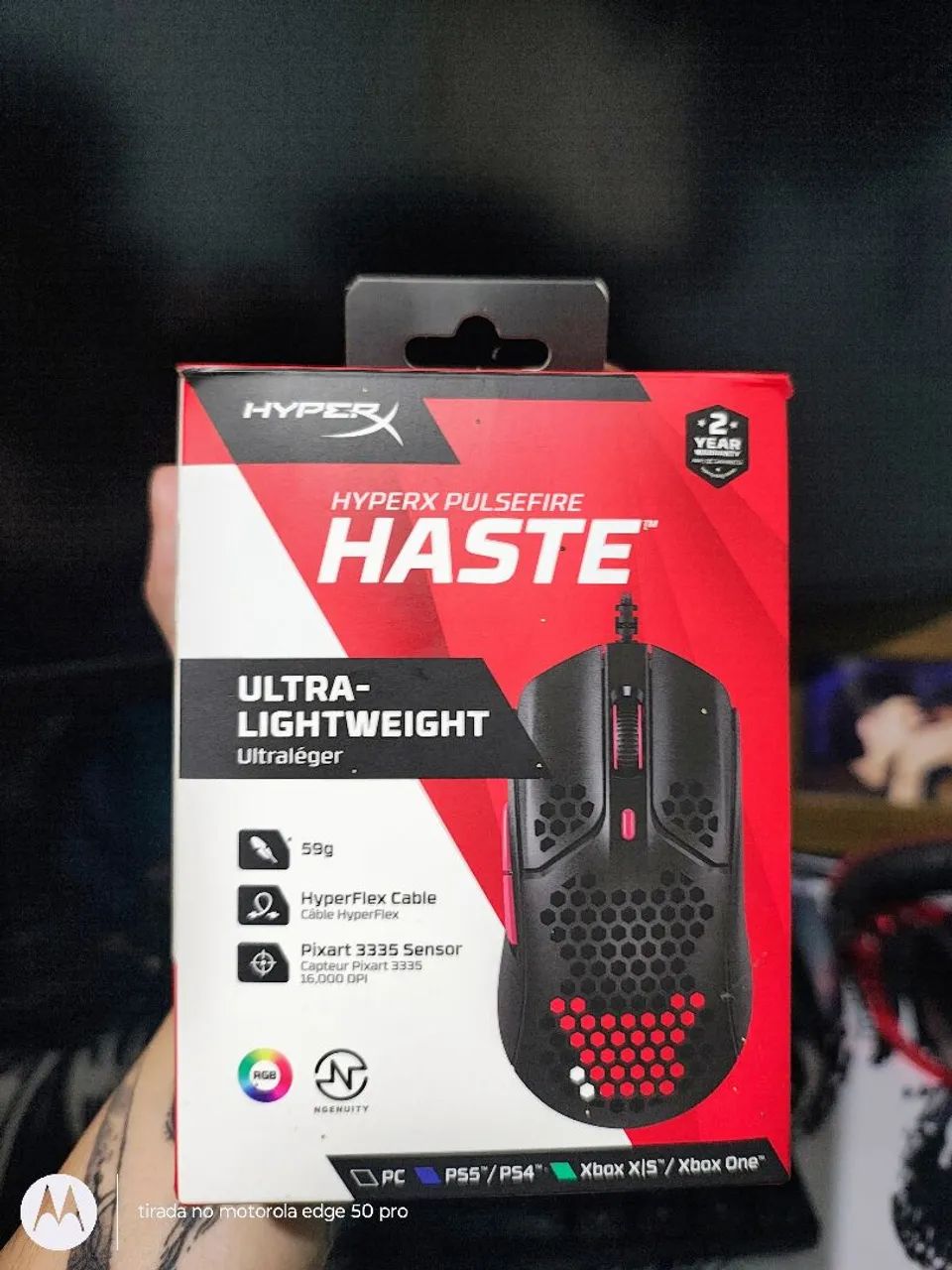 Mouse Hyperx Pulsefire haste - Foto 3