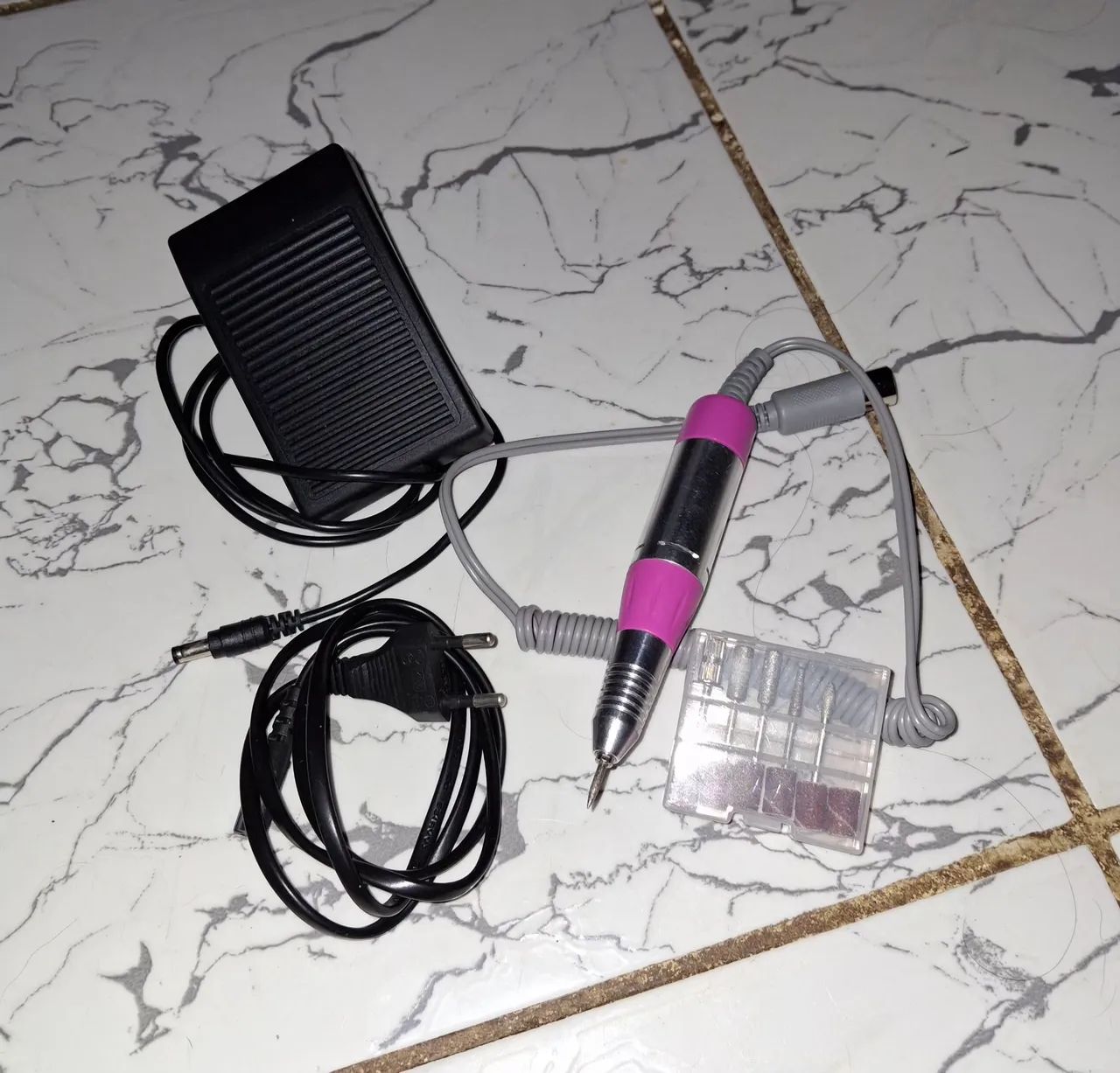 Motor porquinho Nail Drill rosa - Foto 4