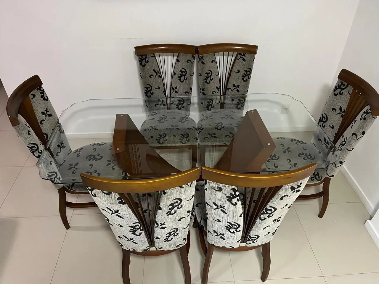 Mesa de Vidro 6 Lugares - Foto 2