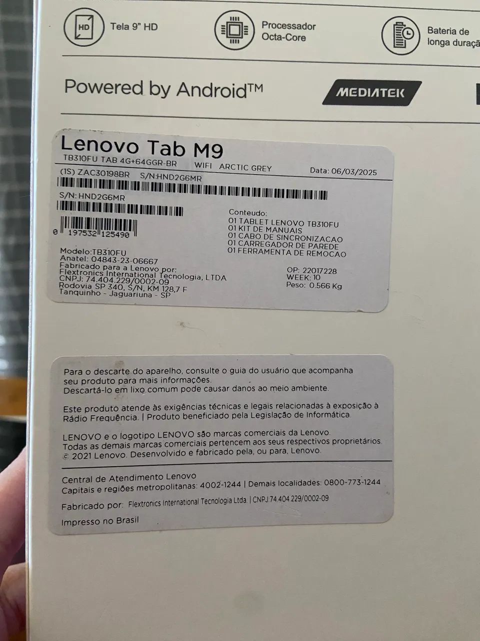 Vendo Tablet Lenovo Tab M9 usado - Foto 3