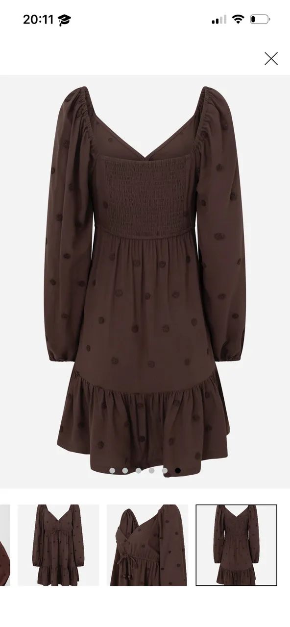 Vestido bluesteel marrom M - Foto 3