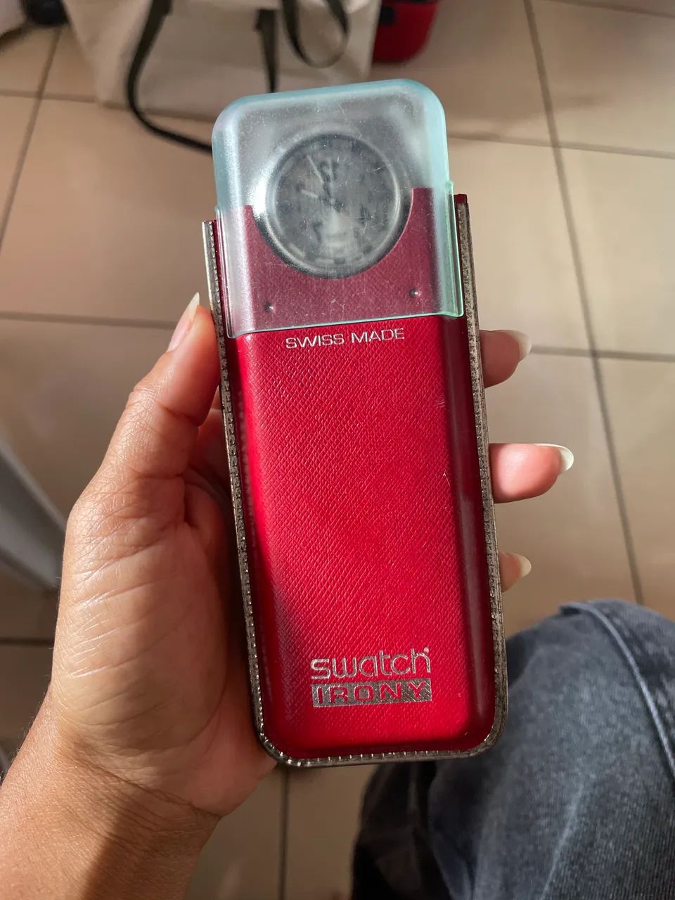 Relógio Swatch suíço original feminino + pulseira couro