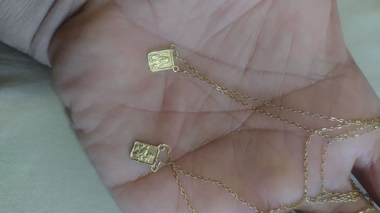 Escapulário de ouro 18K - Foto 5