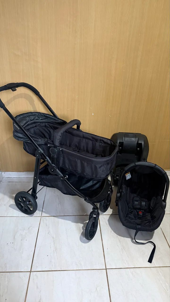 Kit carrinho e bebê conforto galzerano  - Foto 3