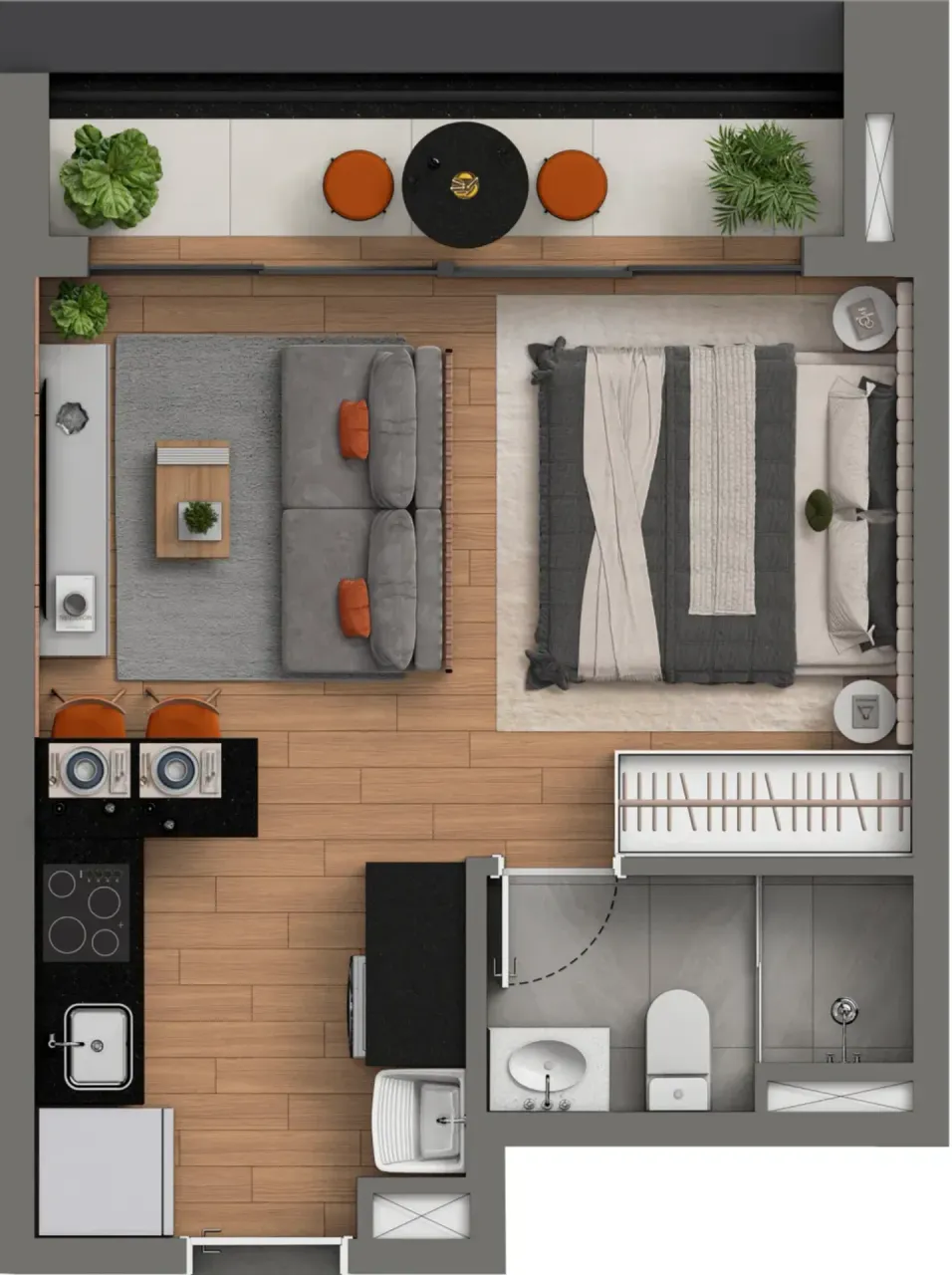 PLANTA 32m²