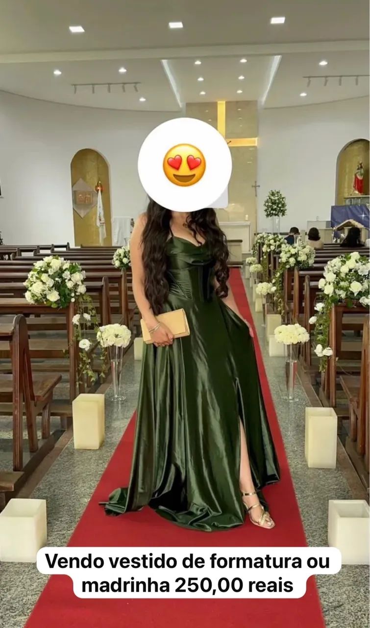 Vestido verde oliva