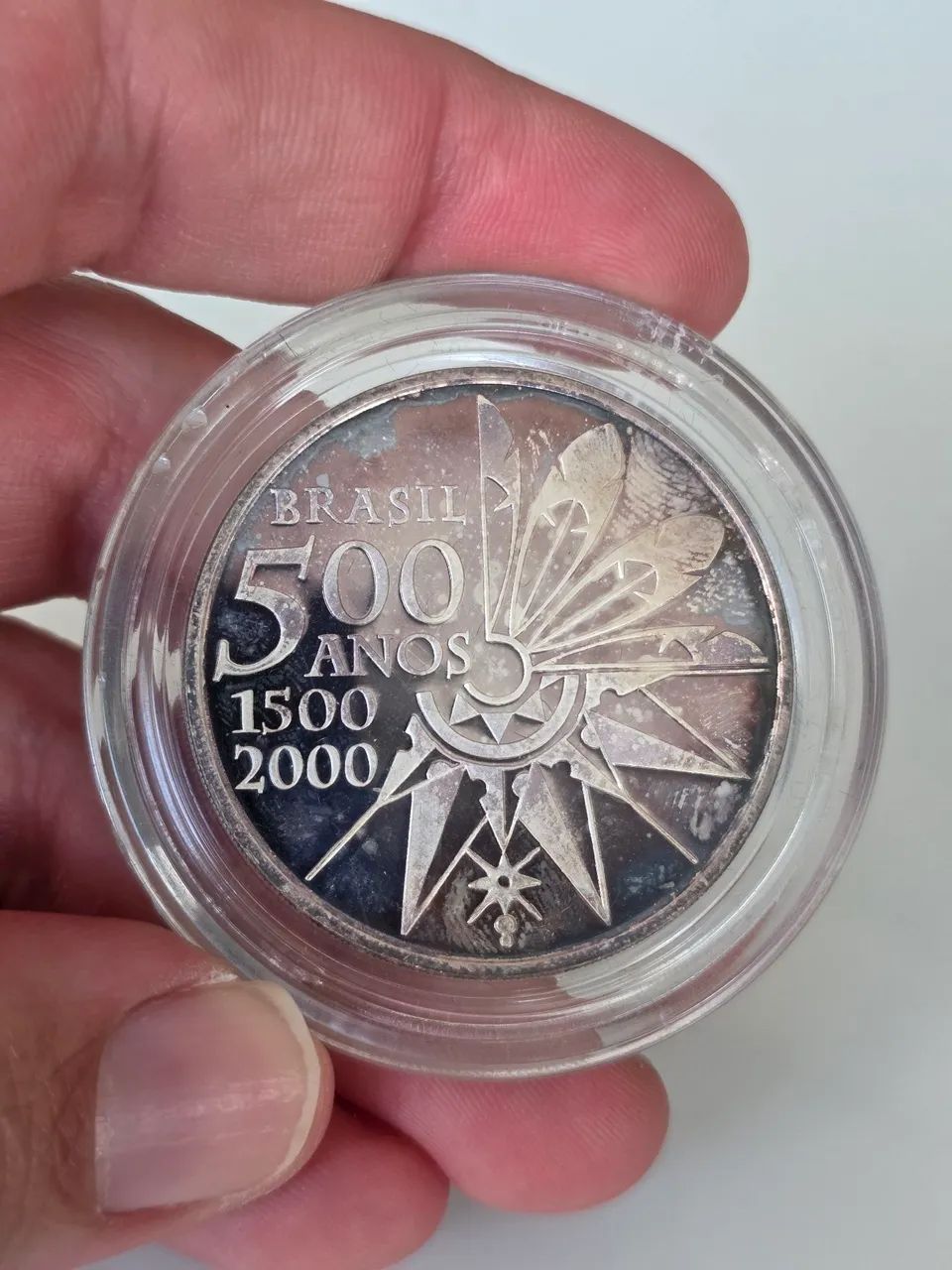 Moeda prata Coleção 500 anos Descobrimento Brasil - Foto 3