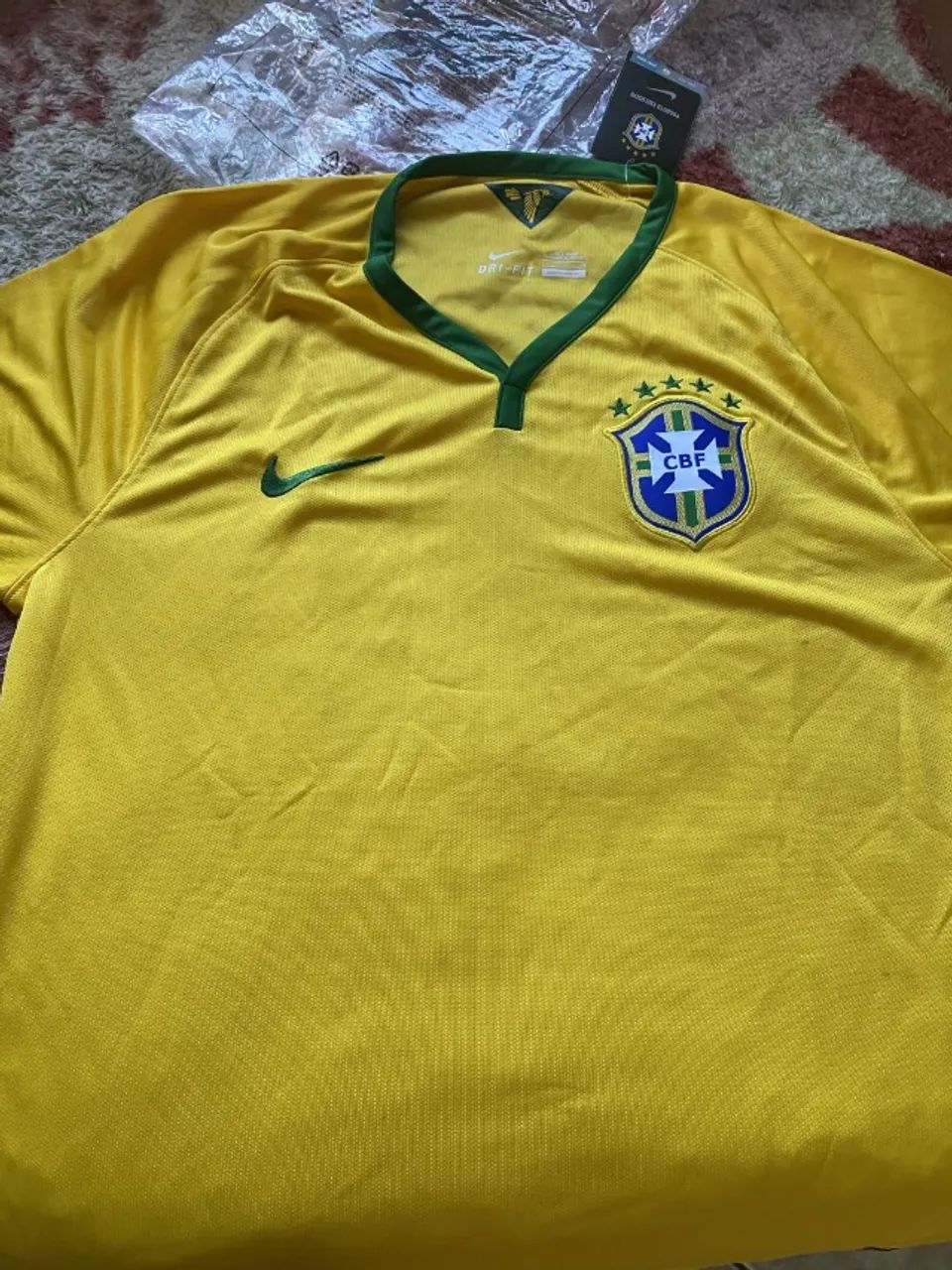 CAMISA BRASIL NIKE 2014 NOVA COM ETIQUETA E PLASTICO ORIGINAL