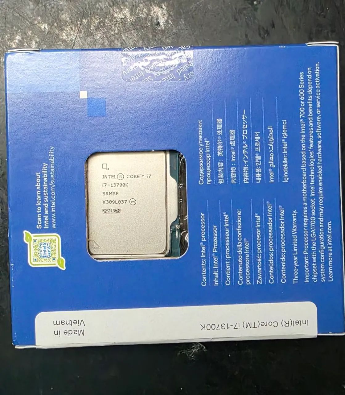 Processador Core i7 13700K 5.40Ghz LGA 1700 Sem Coler NOVO LACRADO
