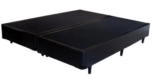 Cama Base Box Casal Preto Suede - Foto 2