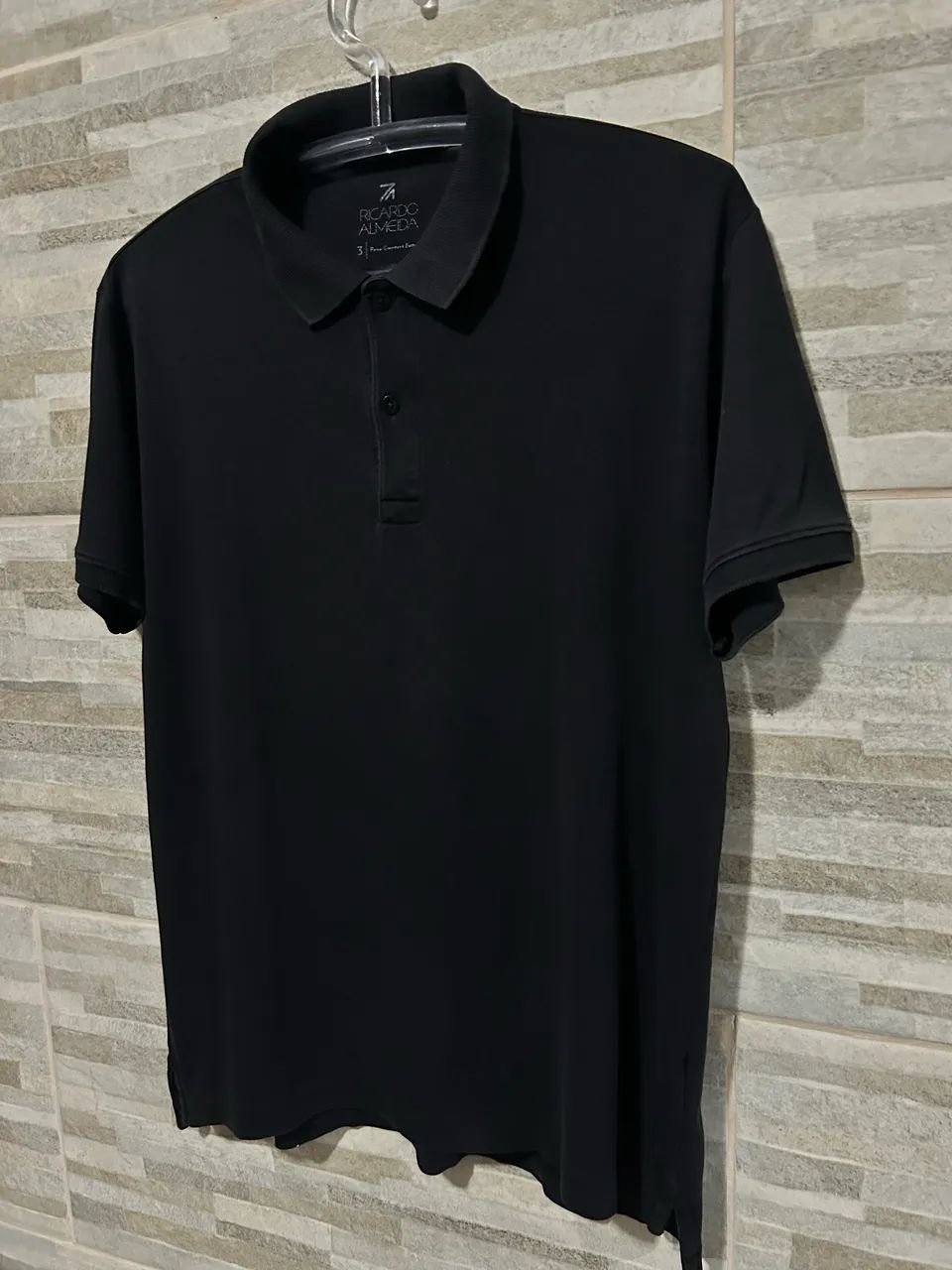 Camisa polo azul Ricardo Almeida 3 - Foto 4