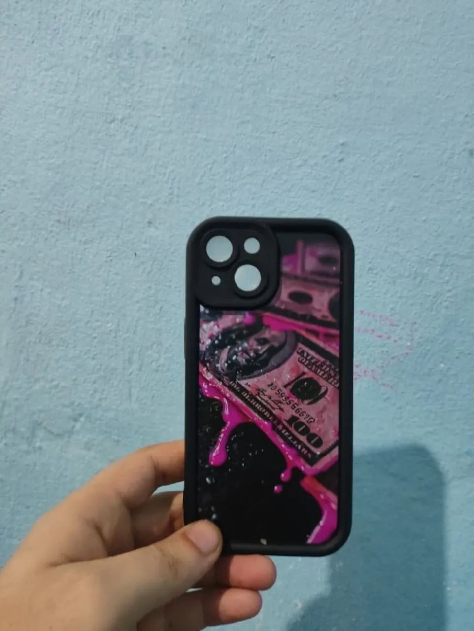 Capinha iPhone 15 Preta Estampada - Foto 2
