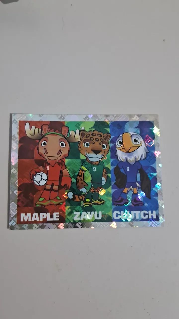 Carta dos 3 mascotes