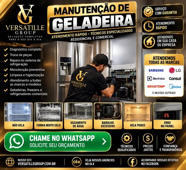 MANUTENÇÃO E CONSERTO DE GELADEIRAS
