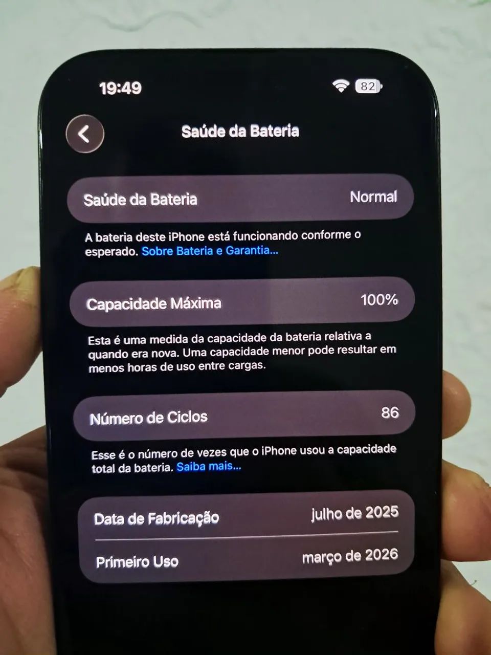 Iphone 16 PRO MAX 512GB Preto Titânio - 100% Bateria  - Foto 5