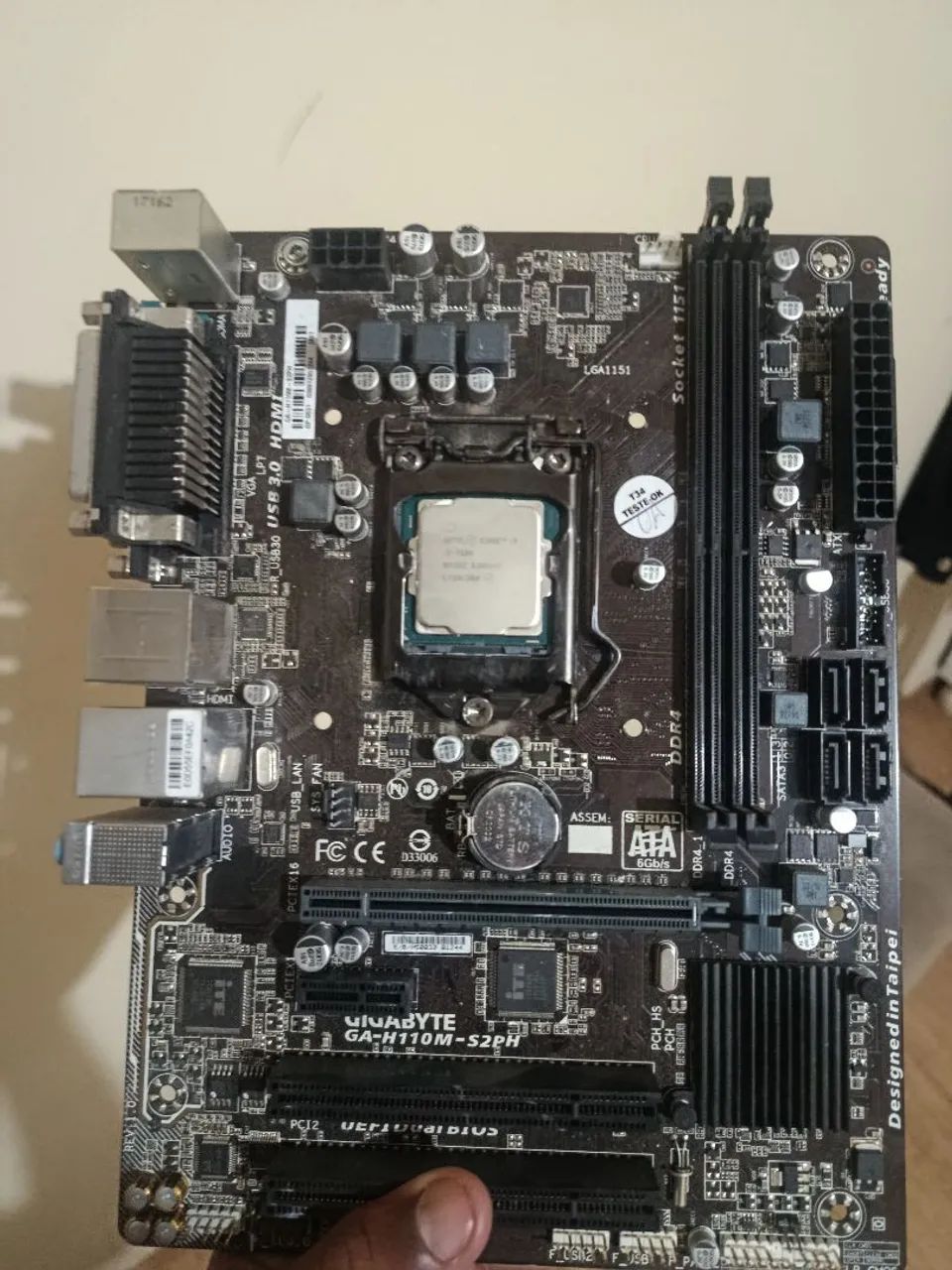 2 placas mãe h110m + i3-7100  - Foto 3