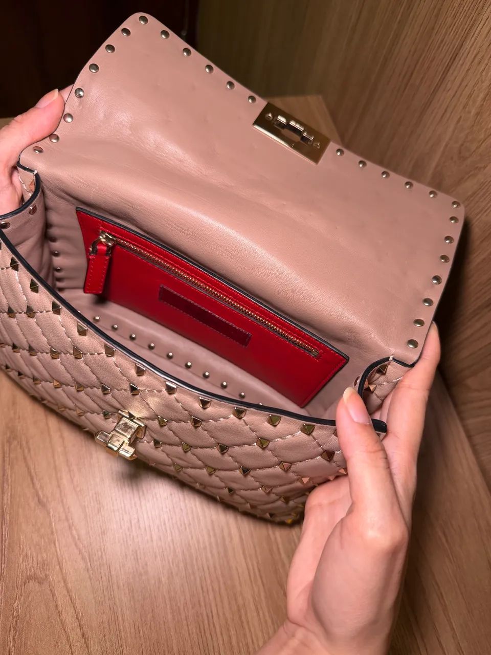 Bolsa Valentino rockstud média original  - Foto 5