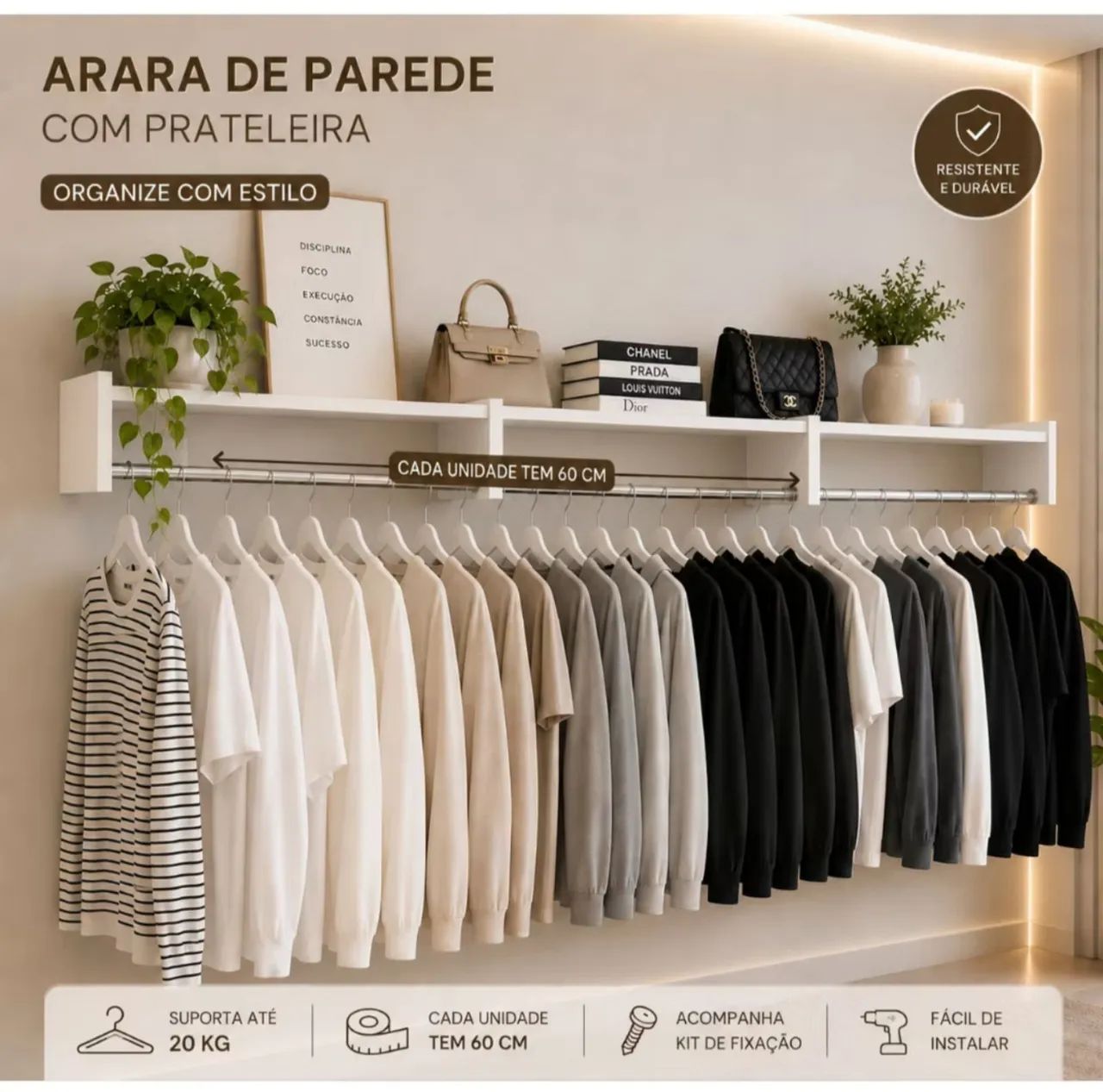 Kit Cabideiro (4) estilo closet  - Foto 2