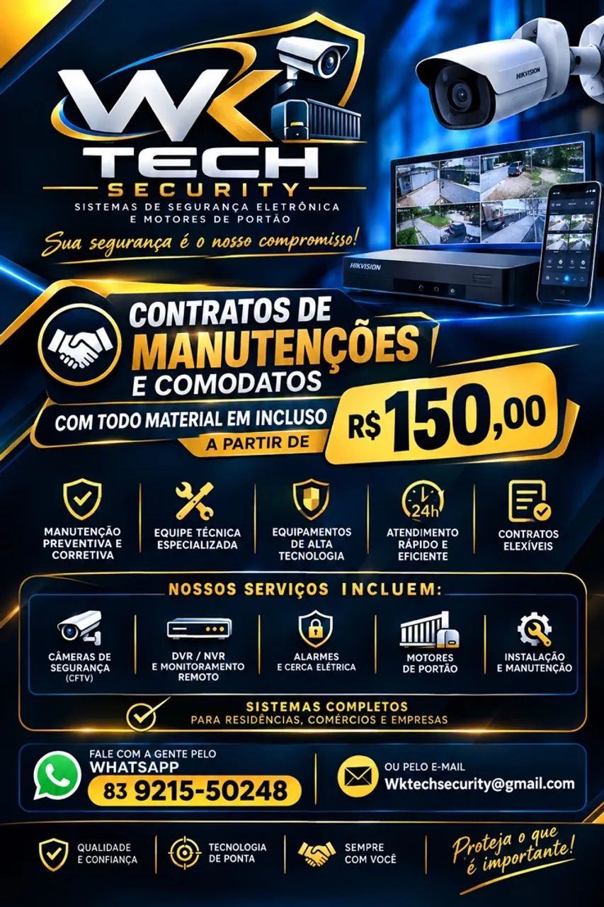 Câmeras alarme interfone e etc.. pra seu condomínio e residencia
