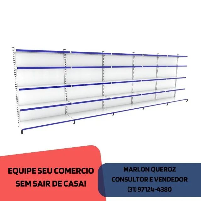 Gondola de Parede 5 Bandejas Polar Nova