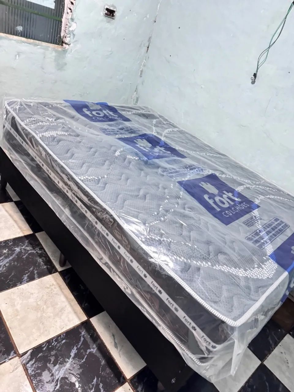Cama de Molas Ensacadas Base E Colchão Novo - Super Promoção  - Foto 2
