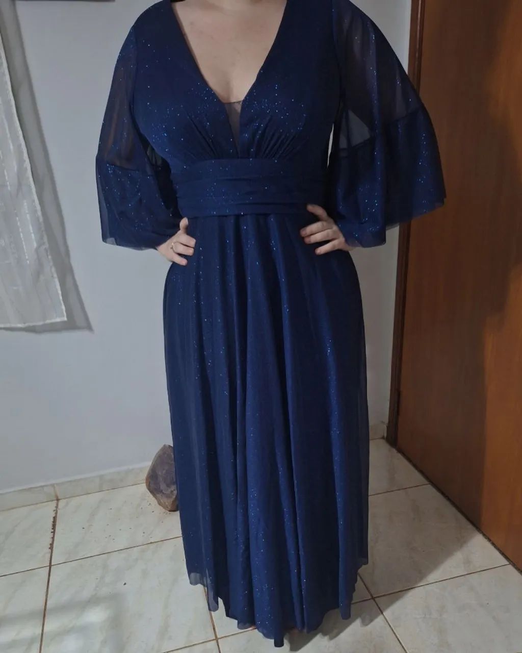 Vestido de festa Azul marinho 