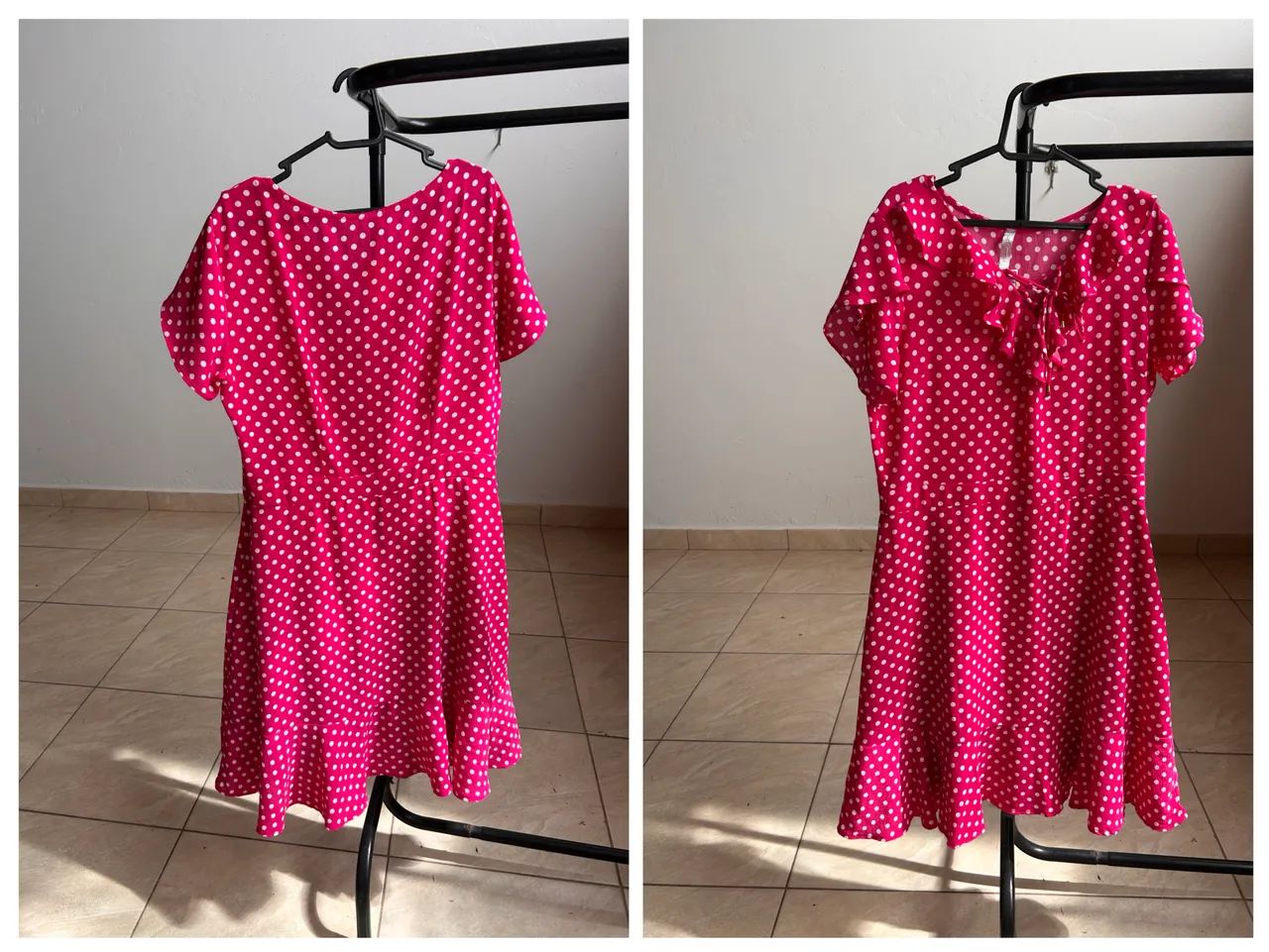 Vestido Clara Rosa - Pink - poá - Foto 5
