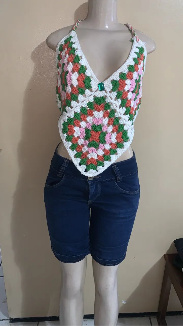 Cropped de crochê  - Foto 2