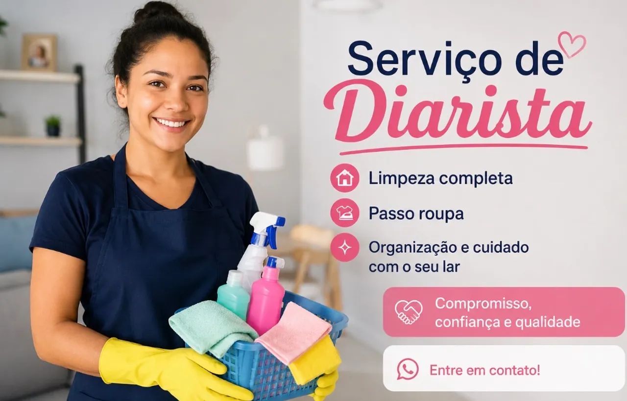 diarista preço podemos negociar 